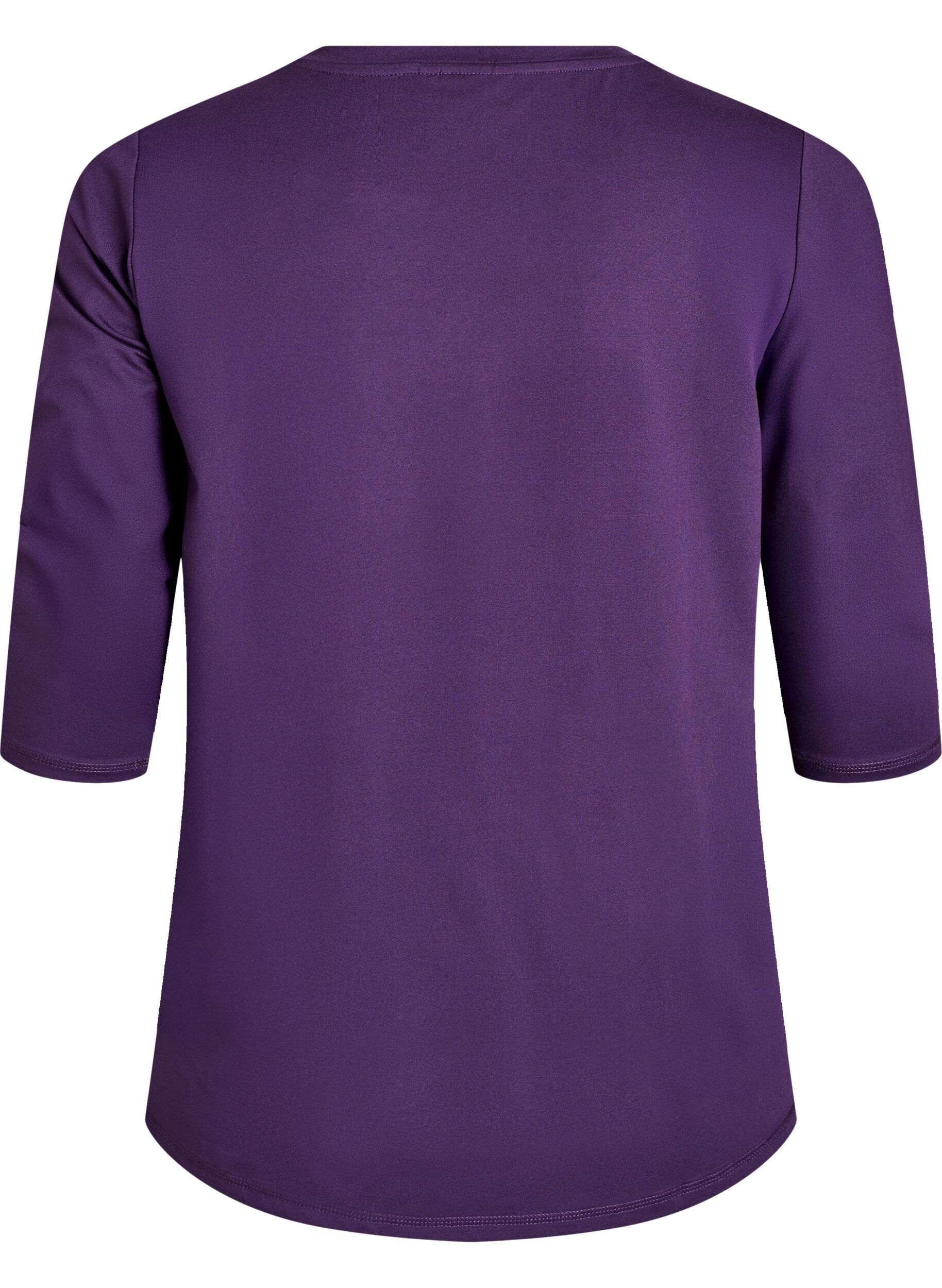 ZizziTreningsbluse med 3/4-ermer, Lilla, Packshot image number 1