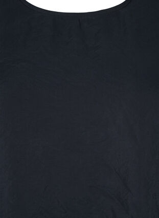 Zizzi Bluse i Tencel ™ Modal med broderidetaljer, Black, Packshot image number 2