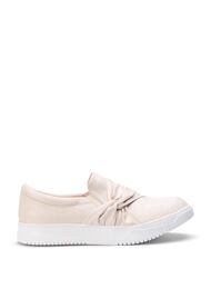Wide fit - Slip-on med knutedetalj, French Oak