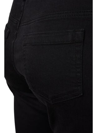 Zizzi Ellen bootcut jeans med høyt liv, Svart, Packshot image number 3