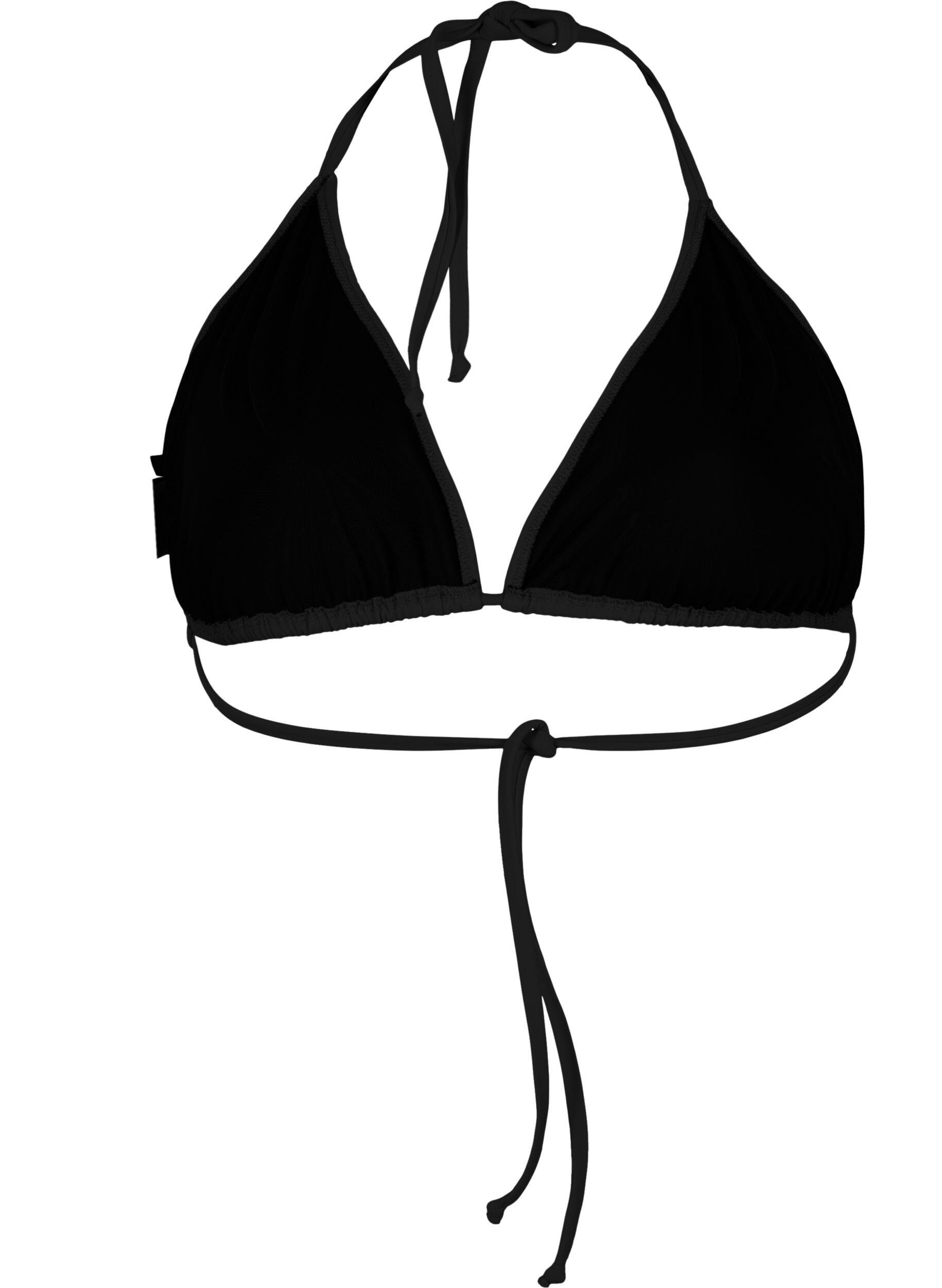 Zizzi Trekantbikini, Svart, Packshot image number 1