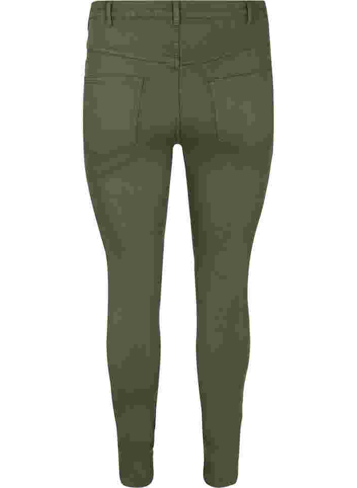 Super slim Amy jeans med høyt liv, Forest Ngt, Packshot image number 1