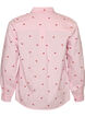 Skjorte med broderte blomster, Rosa, Packshot image number 1