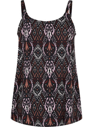 Zizzi FLASH - Topp med mønster, Black Rose Ethnic, Packshot image number 0