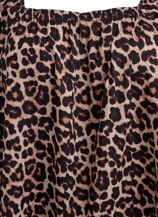 Zizzi Strandkjole i viskose med trykk, Beige, Packshot image number 2