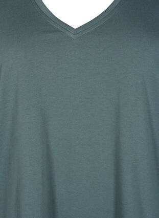 FLASH - T-skjorte med V-hals, Balsam Green, Packshot image number 2