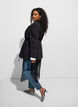Blazer med avtakbart knytebelte, Svart, Model image number 2