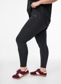 Cropped basis treningsleggings, Svart Cropped basis treningsleggings, Svart, Model