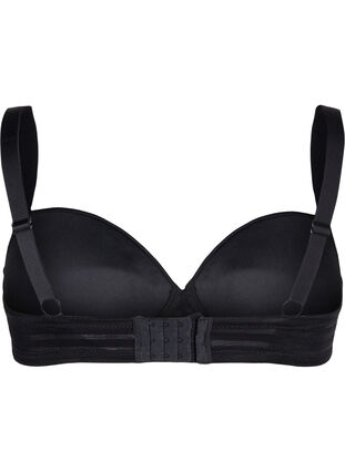 Zizzi Vattert BH med bøyle, Black, Packshot image number 1