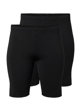 Sykkelshorts 2 stk., Black, Packshot image number 0