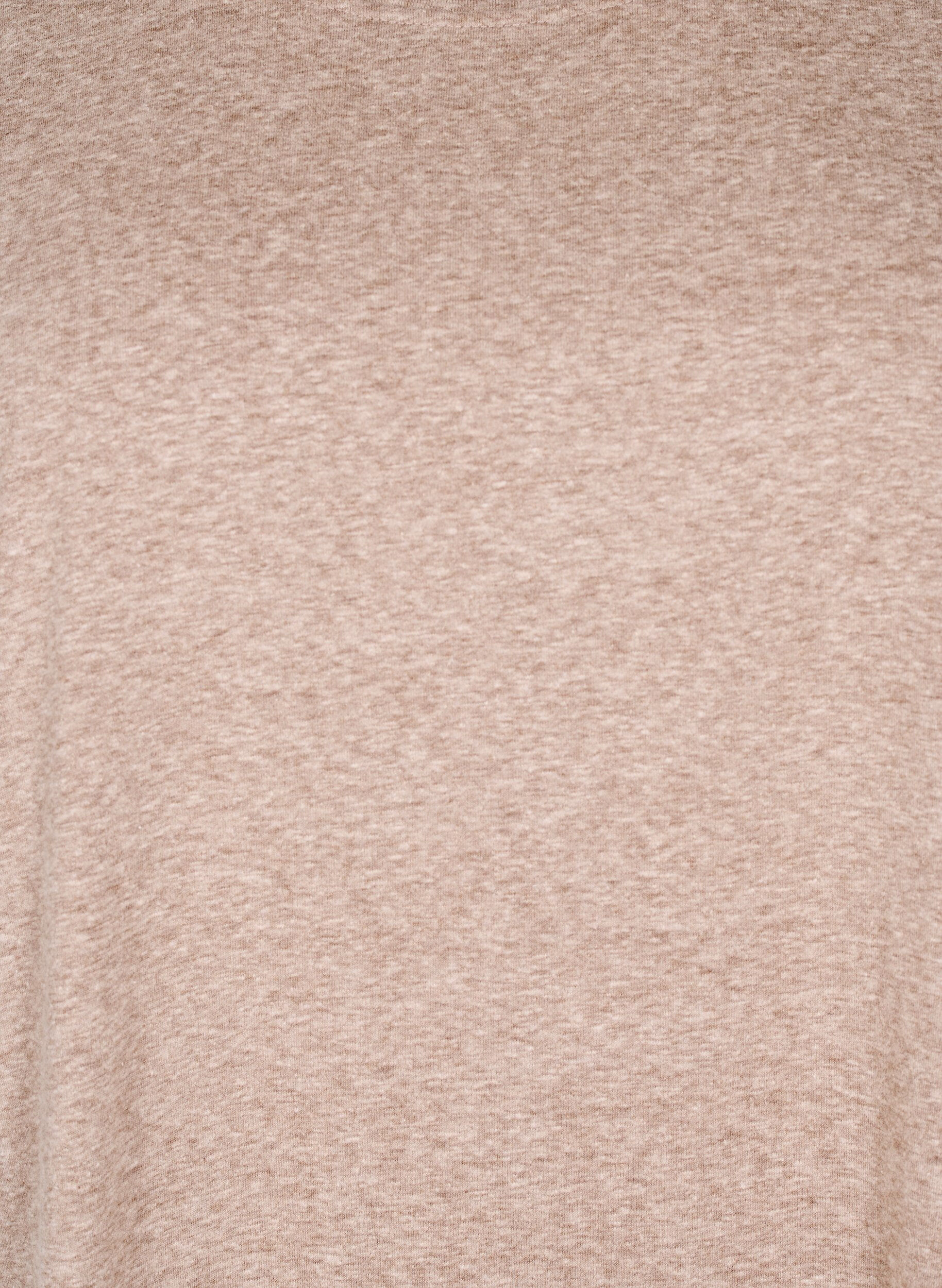 Zizzi Melert T-skjorte med korte ermer, Brun, Packshot image number 2