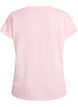 Kortermet t-skjorte i bomullsblanding, Rosa, Packshot image number 1