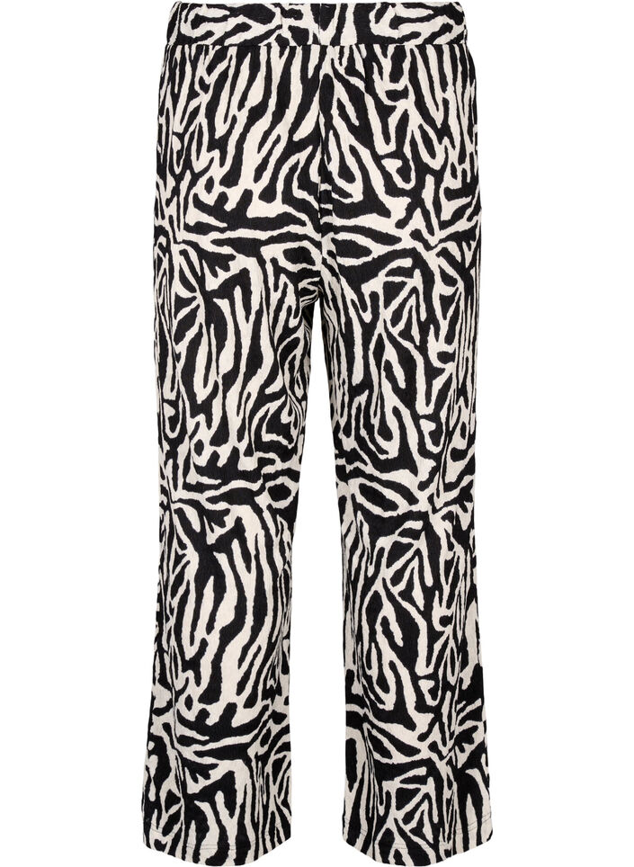 Bukser med sebramønster, Black w. White Zebra, Packshot
