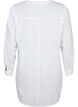 Tunika i bomull med 3/4-ermer, Bright White, Packshot image number 1