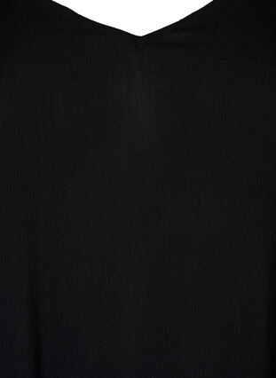 Zizzi Sommerkjole i viskose med stropper, Black, Packshot image number 2
