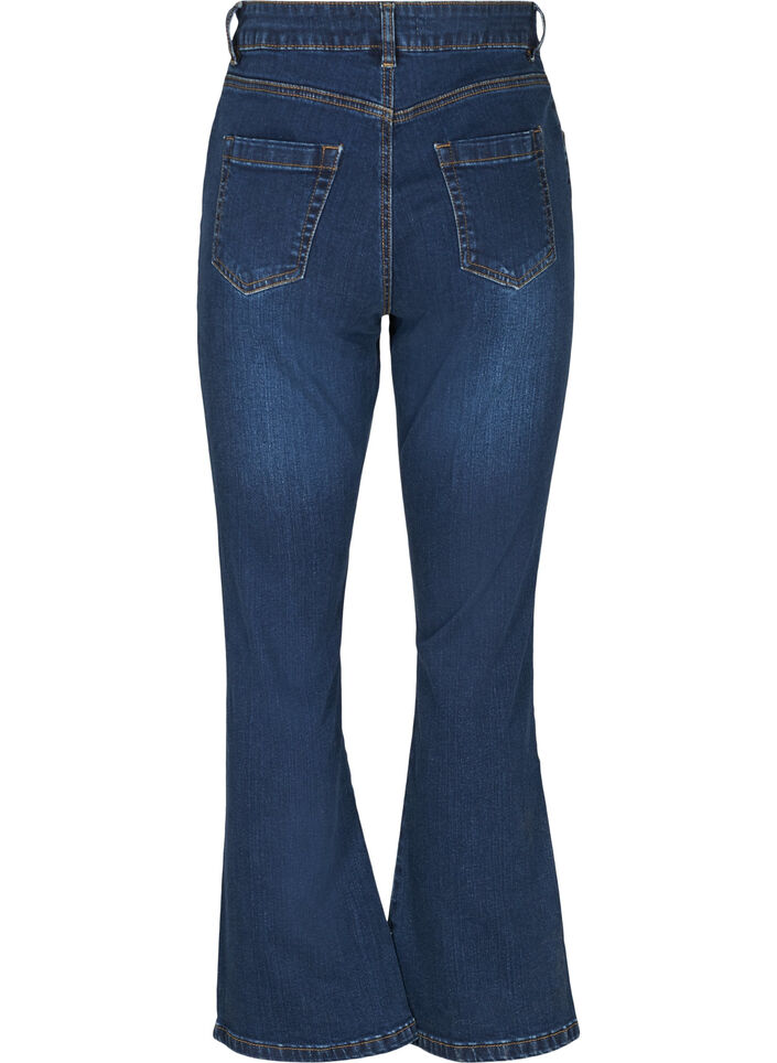 Ellen bootcut jeans med høyt liv, Blå, Packshot image number 1