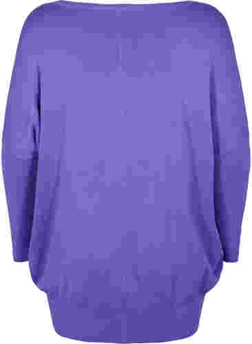 Strikket tunika i en viskoseblanding, Purple Opulence, Packshot image number 1