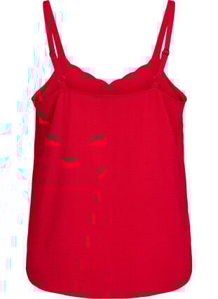 Zizzi Topp med bølgete fold, Rød, Packshot image number 1