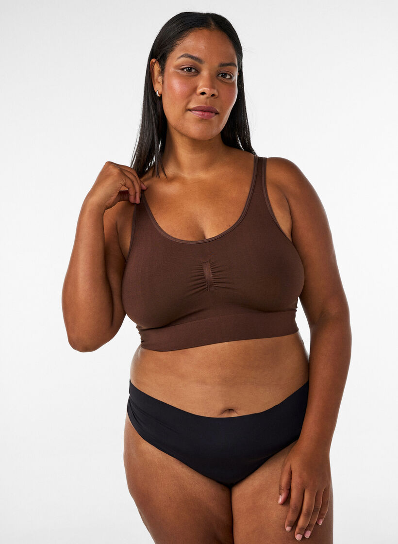 Myk BH uten vattering, Brun, Model image number 1