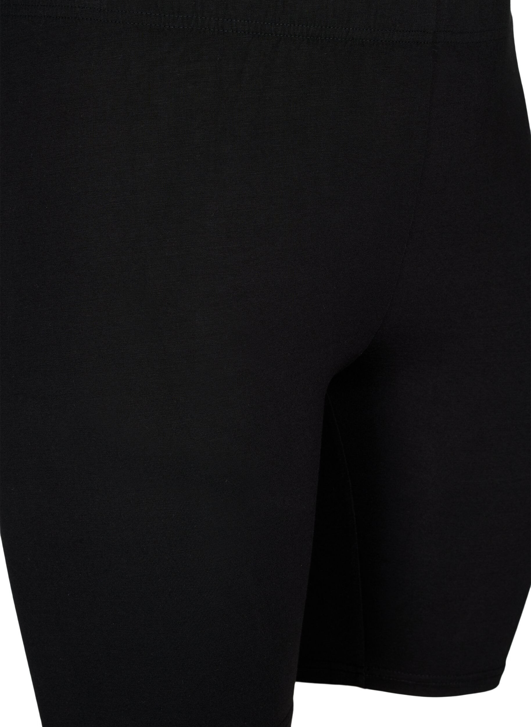 ZizziSykkelshorts i viskose, 2 stk., Svart, Packshot image number 2