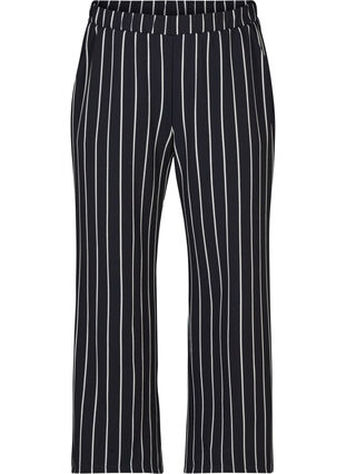 Løse bukser med lommer, Night Sky w. stripes , Packshot image number 0