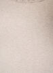 Ribbet topp med blondedetalj, Beige, Packshot image number 2