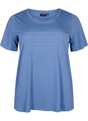 T-skjorte med tekstmotiv, Moonlight B. W.Navy, Packshot image number 0