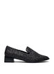 Wide fit - Loafers med glitter, Svart, Packshot image number 0