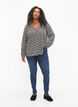 Skjortebluse med v-hals og trykk, Birch Graphic AOP, Model image number 2