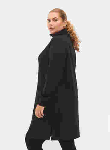 Kjole med høy hals, Black, Model image number 1