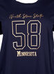 T-skjorte i bomull med tekstmotiv, Evening Blue w. 58, Packshot image number 2