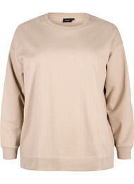 Genser med rund hals, Simply Taupe