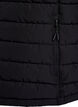 Sporty polstret vest med glidelås og lommer, Svart, Packshot image number 3