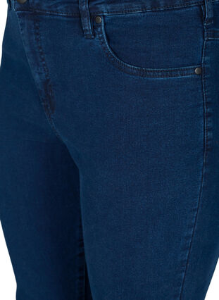 Super slim Amy jeans med høyt liv, Dark blue, Packshot image number 2
