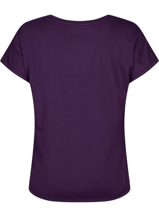 Kortermet trenings T-skjorte, Purple Pennant, Packshot image number 1