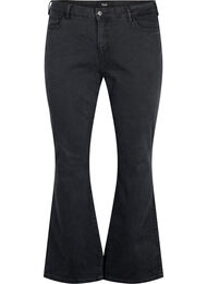 Ellen bootcut jeans med høyt liv, Grey Denim
