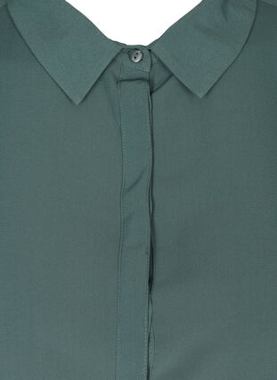 Lang gjennomknappet skjorte, Balsam Green, Packshot image number 2
