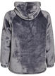 Velour-hettegenser med kengurulomme, Gr&aring;, Packshot image number 1