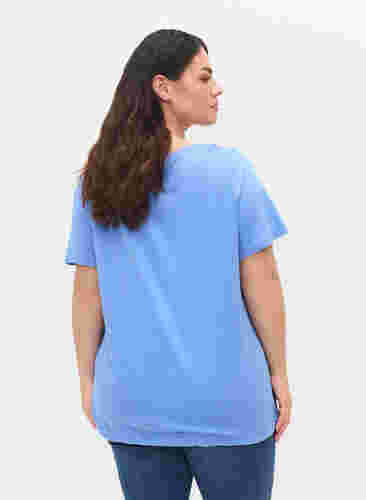 T-skjorte med justerbar bunn, Ultramarine, Model image number 1
