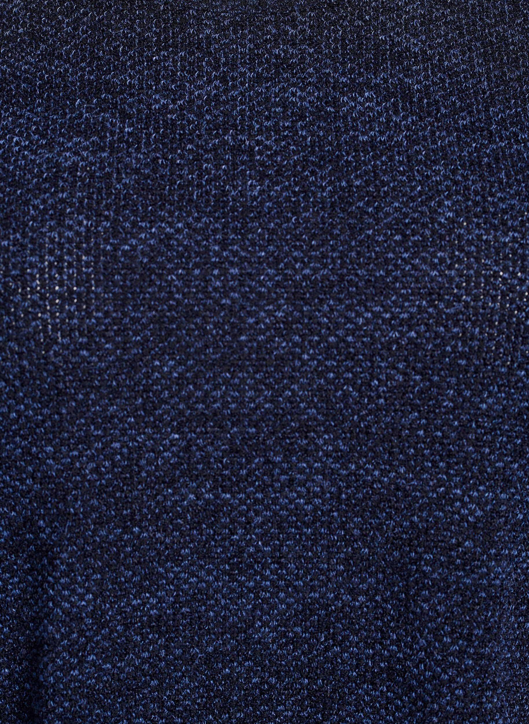 Zizzi Langermet bluse med tekstur, Bl&aring;, Packshot image number 2