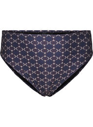 Bikini bunn med høy midje og trykk, Seventies Print AOP