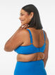 Bikinitopp med b&oslash;yle og drapering, Bl&aring;, Model image number 2