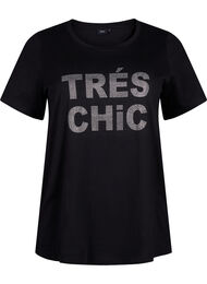 T-skjorter med nagler i økologisk bomull, Black W. TRÉS