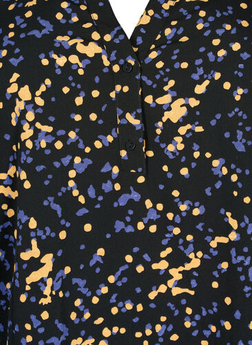 FLASH - bluse med lange ermer og trykk, Black Splash AOP, Packshot image number 2