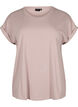 Kortermet T-skjorte i bomullsblanding, Rosa, Packshot image number 0