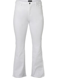 Ellen bootcut jeans med høyt liv, White