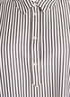 Stripete skjorte med knappedetalj på ryggen, Svart, Packshot image number 2