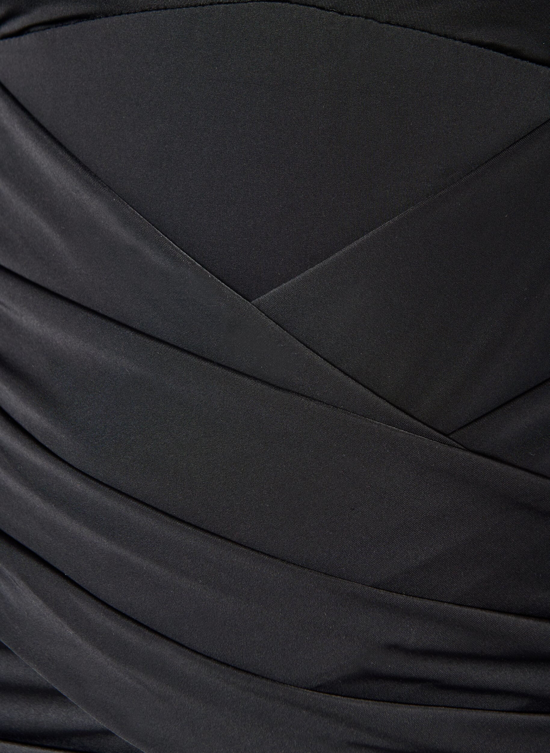 ZizziBadedrakt med drapert kryssdetalj, Svart, Packshot image number 2