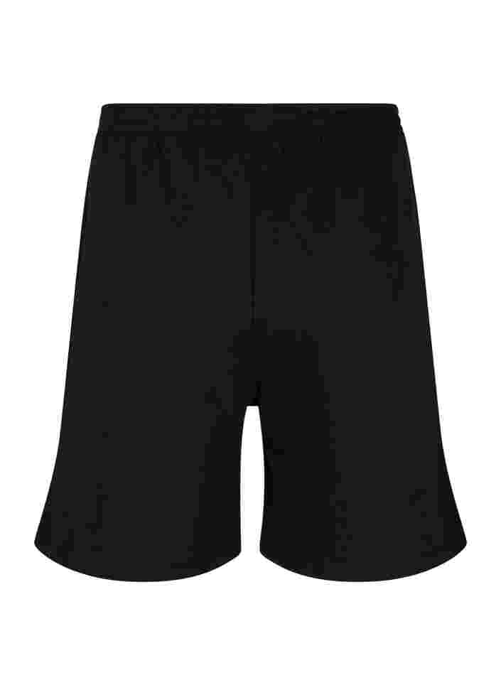 Shorts med trykk, Black, Packshot image number 1