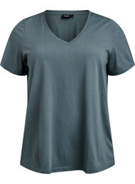FLASH - V-hals T-skjorte, Balsam Green